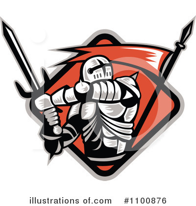 Royalty-Free (RF) Knight Clipart Illustration by patrimonio - Stock Sample #1100876