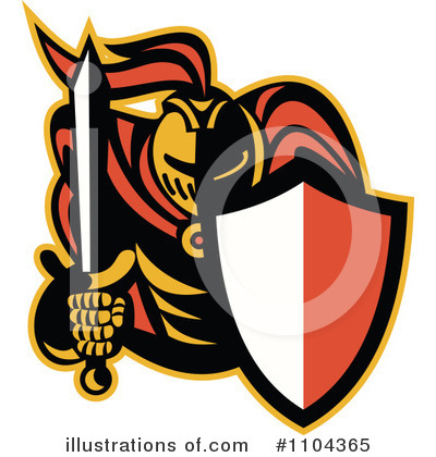 Royalty-Free (RF) Knight Clipart Illustration by patrimonio - Stock Sample #1104365