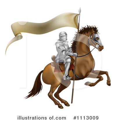 Royalty-Free (RF) Knight Clipart Illustration by AtStockIllustration - Stock Sample #1113009
