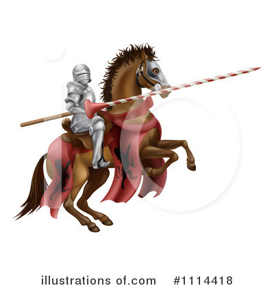 Royalty-Free (RF) Knight Clipart Illustration by AtStockIllustration - Stock Sample #1114418