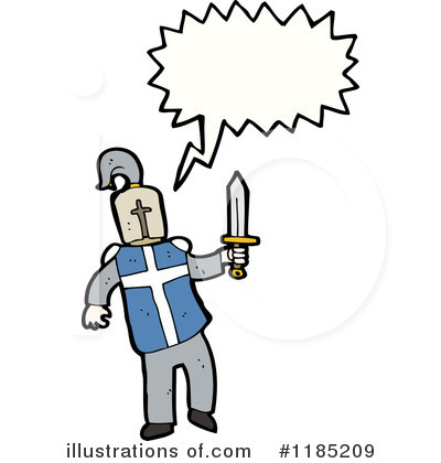 Royalty-Free (RF) Knight Clipart Illustration by lineartestpilot - Stock Sample #1185209