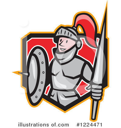 Royalty-Free (RF) Knight Clipart Illustration by patrimonio - Stock Sample #1224471