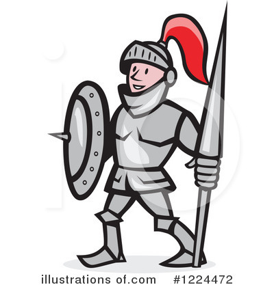 Royalty-Free (RF) Knight Clipart Illustration by patrimonio - Stock Sample #1224472