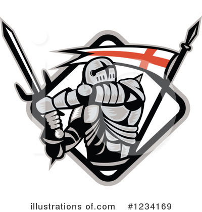 Royalty-Free (RF) Knight Clipart Illustration by patrimonio - Stock Sample #1234169