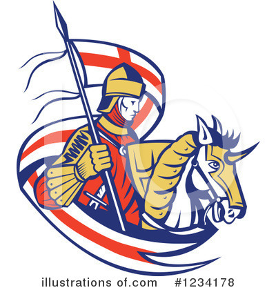 Royalty-Free (RF) Knight Clipart Illustration by patrimonio - Stock Sample #1234178