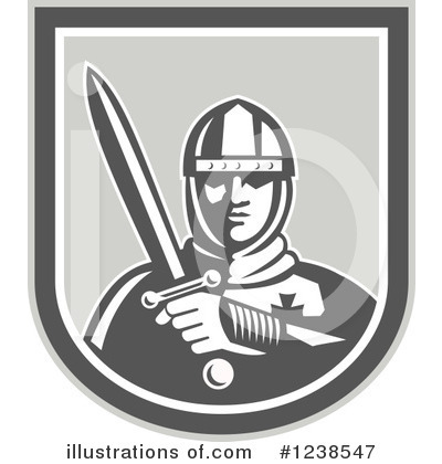 Royalty-Free (RF) Knight Clipart Illustration by patrimonio - Stock Sample #1238547