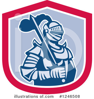 Royalty-Free (RF) Knight Clipart Illustration by patrimonio - Stock Sample #1246508