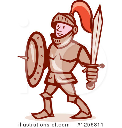 Royalty-Free (RF) Knight Clipart Illustration by patrimonio - Stock Sample #1256811