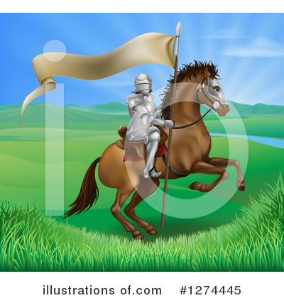 Royalty-Free (RF) Knight Clipart Illustration by AtStockIllustration - Stock Sample #1274445