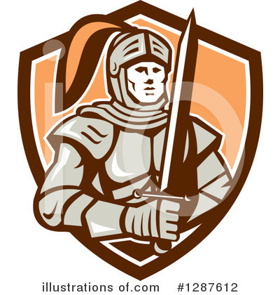 Royalty-Free (RF) Knight Clipart Illustration by patrimonio - Stock Sample #1287612