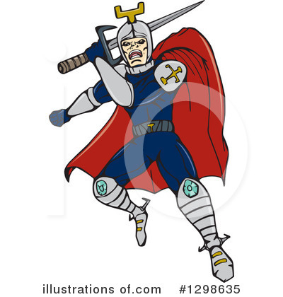 Royalty-Free (RF) Knight Clipart Illustration by patrimonio - Stock Sample #1298635