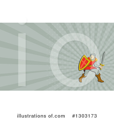 Royalty-Free (RF) Knight Clipart Illustration by patrimonio - Stock Sample #1303173