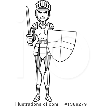 Female Knight Clipart #1389279 by Cory Thoman