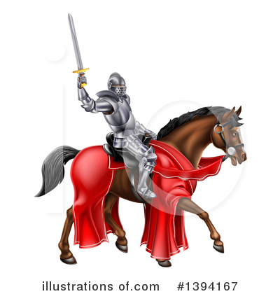 Royalty-Free (RF) Knight Clipart Illustration by AtStockIllustration - Stock Sample #1394167