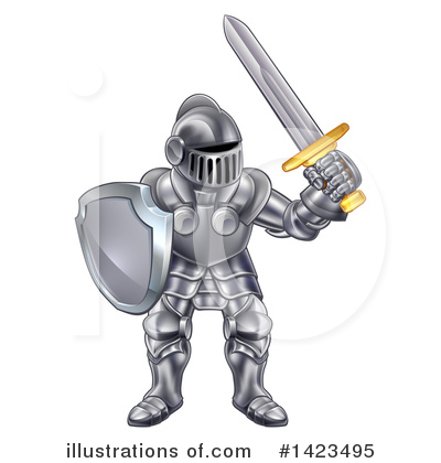 Royalty-Free (RF) Knight Clipart Illustration by AtStockIllustration - Stock Sample #1423495