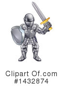 Knight Clipart #1432874 by AtStockIllustration