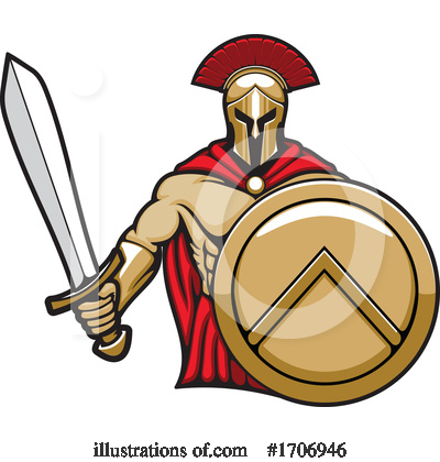 Spartan Clipart #1706946 by Vector Tradition SM