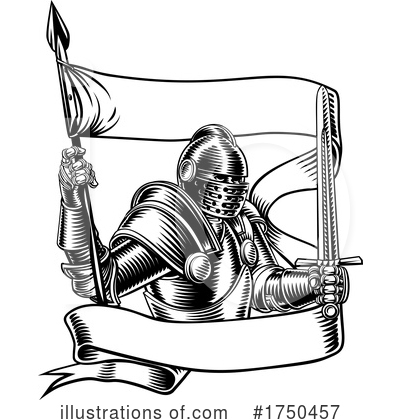 Knight Clipart #1750457 by AtStockIllustration