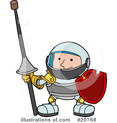 Royalty-Free (RF) Knight Clipart Illustration by AtStockIllustration - Stock Sample #20768