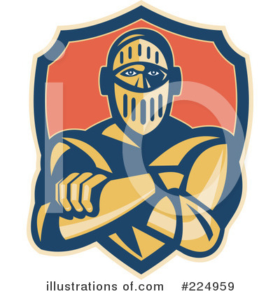 Royalty-Free (RF) Knight Clipart Illustration by patrimonio - Stock Sample #224959