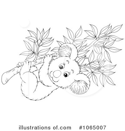 Royalty-Free (RF) Koala Clipart Illustration by Alex Bannykh - Stock Sample #1065007