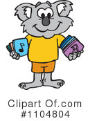 Koala Clipart #1104804 by Dennis Holmes Designs