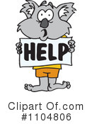 Koala Clipart #1104806 by Dennis Holmes Designs