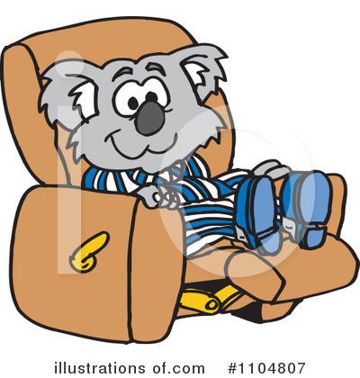 Royalty-Free (RF) Koala Clipart Illustration by Dennis Holmes Designs - Stock Sample #1104807