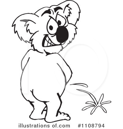 Royalty-Free (RF) Koala Clipart Illustration by Dennis Holmes Designs - Stock Sample #1108794