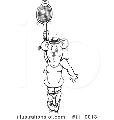 Tennis Clipart #1110013 by Dennis Holmes Designs