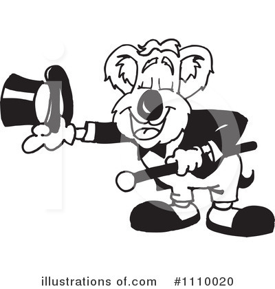 Royalty-Free (RF) Koala Clipart Illustration by Dennis Holmes Designs - Stock Sample #1110020