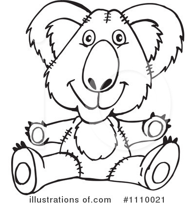 Royalty-Free (RF) Koala Clipart Illustration by Dennis Holmes Designs - Stock Sample #1110021