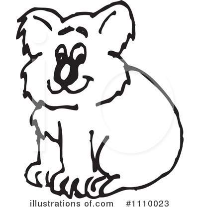 Royalty-Free (RF) Koala Clipart Illustration by Dennis Holmes Designs - Stock Sample #1110023