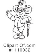 Koala Clipart #1110032 by Dennis Holmes Designs