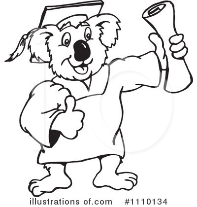 Royalty-Free (RF) Koala Clipart Illustration by Dennis Holmes Designs - Stock Sample #1110134