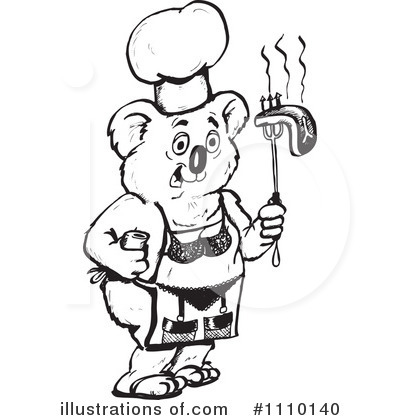 Barbecue Clipart #1110140 by Dennis Holmes Designs