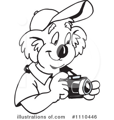 Royalty-Free (RF) Koala Clipart Illustration by Dennis Holmes Designs - Stock Sample #1110446