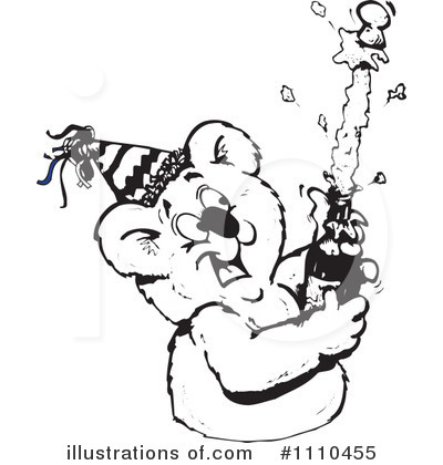 Royalty-Free (RF) Koala Clipart Illustration by Dennis Holmes Designs - Stock Sample #1110455