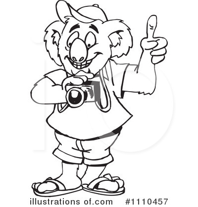 Royalty-Free (RF) Koala Clipart Illustration by Dennis Holmes Designs - Stock Sample #1110457