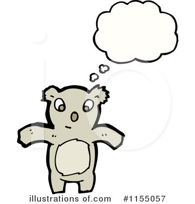 Royalty-Free (RF) Koala Clipart Illustration by lineartestpilot - Stock Sample #1155057
