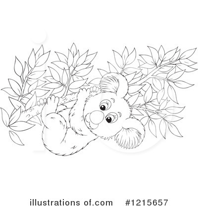 Royalty-Free (RF) Koala Clipart Illustration by Alex Bannykh - Stock Sample #1215657