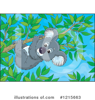 Royalty-Free (RF) Koala Clipart Illustration by Alex Bannykh - Stock Sample #1215663