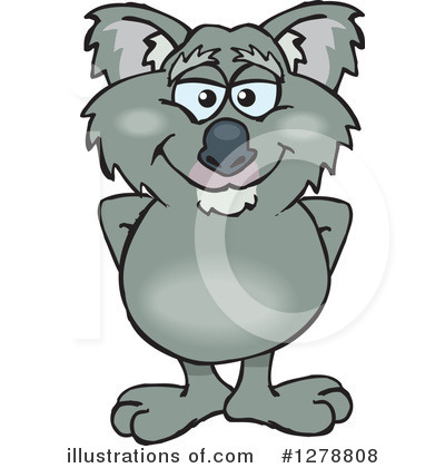 Royalty-Free (RF) Koala Clipart Illustration by Dennis Holmes Designs - Stock Sample #1278808