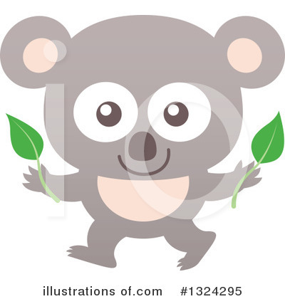 Royalty-Free (RF) Koala Clipart Illustration by Zooco - Stock Sample #1324295