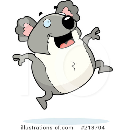 Royalty-Free (RF) Koala Clipart Illustration by Cory Thoman - Stock Sample #218704