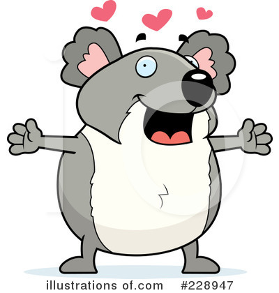 Royalty-Free (RF) Koala Clipart Illustration by Cory Thoman - Stock Sample #228947