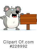 Koala Clipart #228992 by Cory Thoman