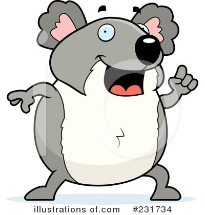 Royalty-Free (RF) Koala Clipart Illustration by Cory Thoman - Stock Sample #231734