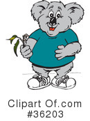 Koala Clipart #36203 by Dennis Holmes Designs