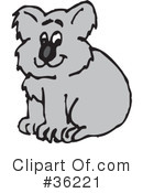Koala Clipart #36221 by Dennis Holmes Designs